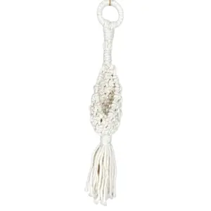 Azle Air Plant Hanger 100% Cotton Macrame Mini Boho Plant Holder, Handmade Succulent Plant Holder Bohemian Home Décor