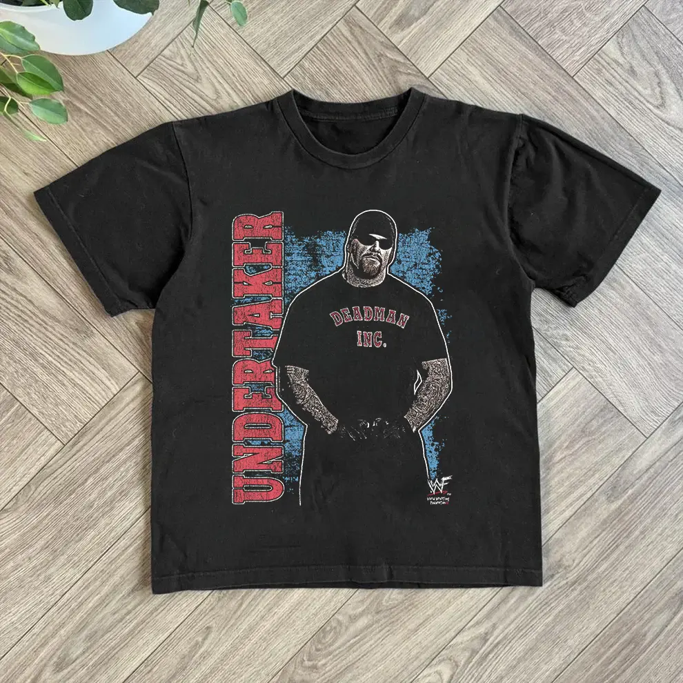 WWF Undertaker American Bad Ass Black Tee