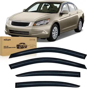 Nilight Window Visors for Honda Accord 2008 2009 2010 2011 2012 2013 2014 2015 2016 2017, Out-Channel Window Wind Deflectors Rain Guards -4PCS, Window Rain Guard