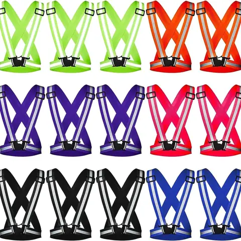 Adjustable Safety Vest High Visibility Reflective Running Belt