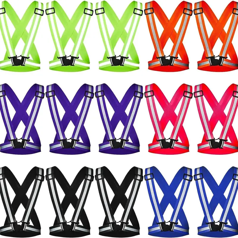 Adjustable Safety Vest High Visibility Reflective Running Belt