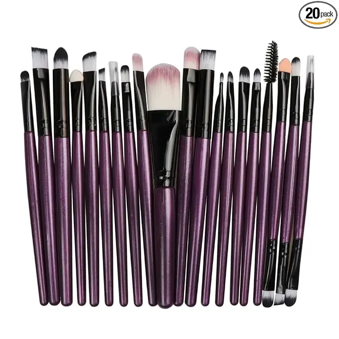 Makeup Brushes 20pcs Proffesional Cosmetics for Face Makeup Brush Set Powder Concealer Eyeshadow Eyebrow Lip Brush Beauty Tools Makeup Brushes zihei