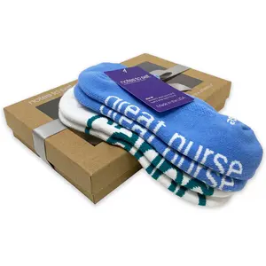 I am a great nurse® + I am caring® socks in gift box