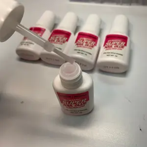 Dynamic Super Nail Glue with Brush-on for tips and charms