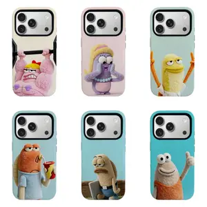 Felt Plush Sp0ngeB0b SquarePants Cartoon Phone Case,   protection   design ，Wool Felt Funny Character Aesthetic Protective Case for iPhone 11/12/13/14/15/16/17 series and Samsung S21-S26 series.Perfect for Her/Him   pocket-friendly cellphone cover gift