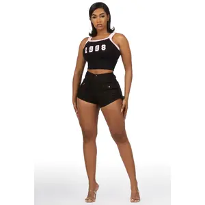 Rhiannon Black Cargo Short