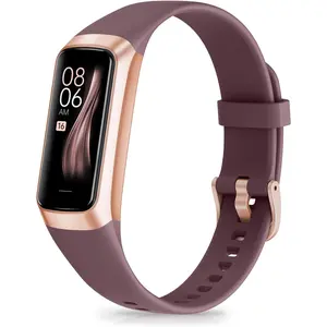 Fitness Tracker with Step Counter/Calories/Stopwatch, Activity Tracker, Health Tracker with Heart Rate Monitor, Sleep Tracker,1.10''AMOLED Touch Color Screen, Pedometer Watch for Women Men