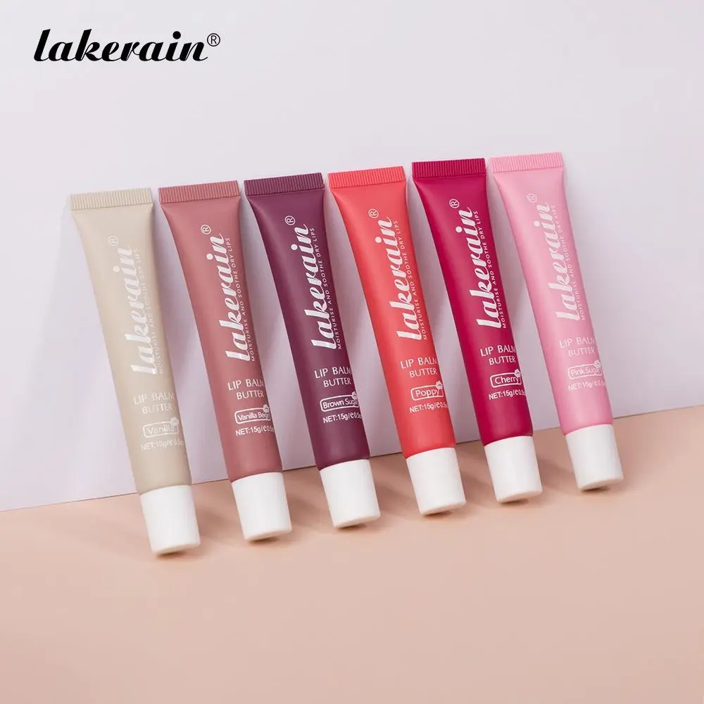 Moisturizing Vanilla Scented Lip Balm, 6 Counts/set Hydrating Gentle Lip Balm, Plumping Lip Oil For Day And Night Use, Christmas Gift