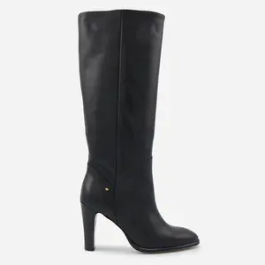 Bons Baisers Paris - Adele Smooth Black Leather Boots