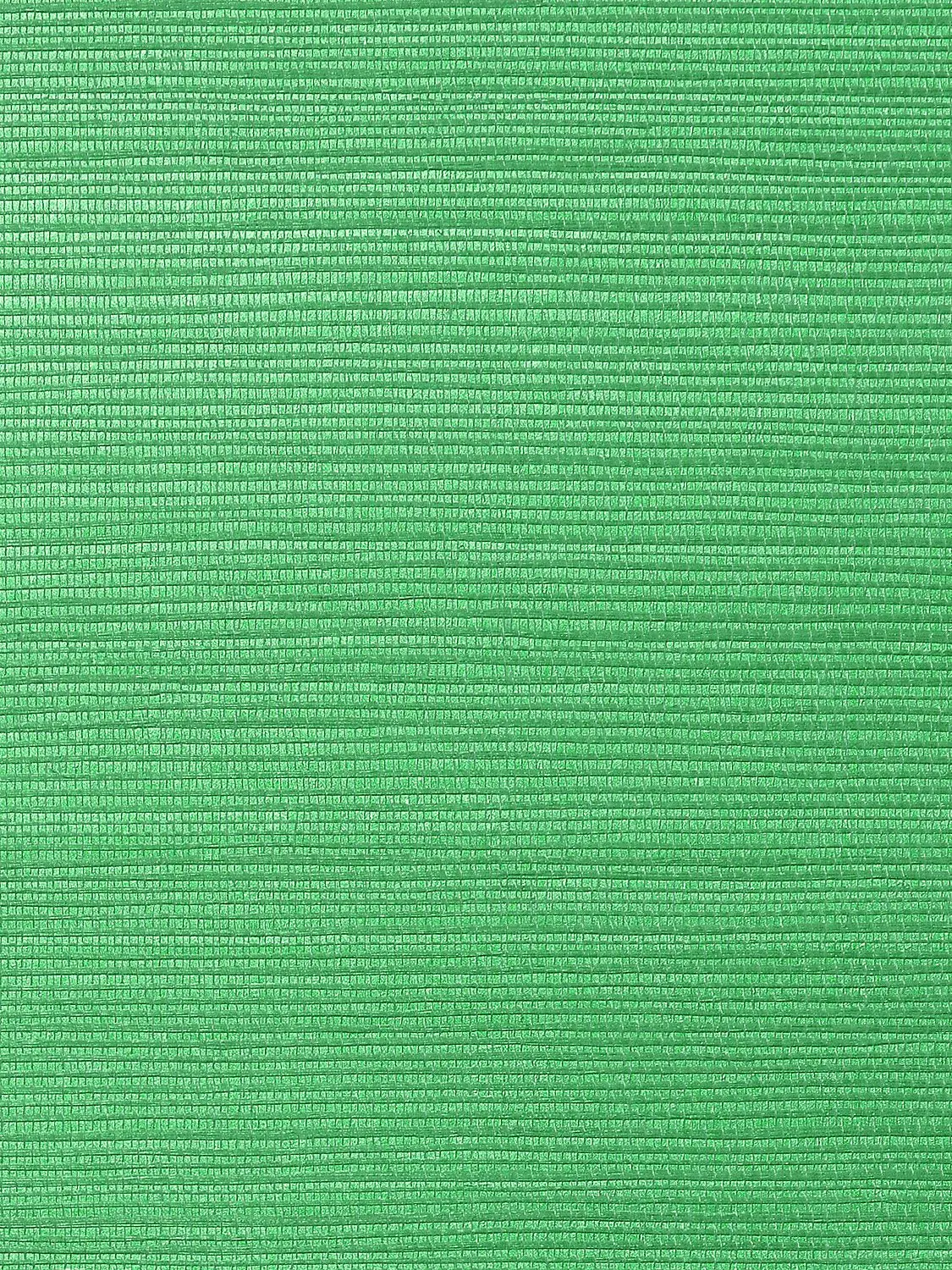 Metallica Emerald Grasscloth Solid Wallpaper