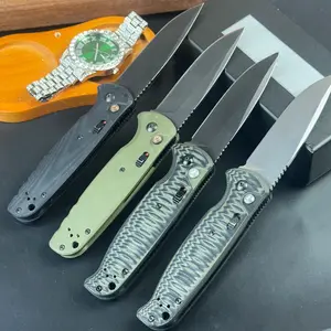 4300 - D2 Battlewash Blade G10 Handle, Button Lock Toolfor Camping, Outdoor Use& Hiking, Survival Tools, the best gifthigh-end quality and Neck Knife Gift Set