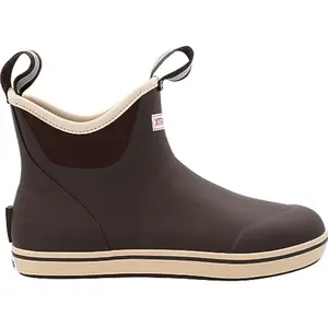 XTRATUF Womens 6 Inch Ankle Deck Boots, Waterproof Slip Resistant Fishing Boat Shoes, Lightweight Outdoor Work Footwear