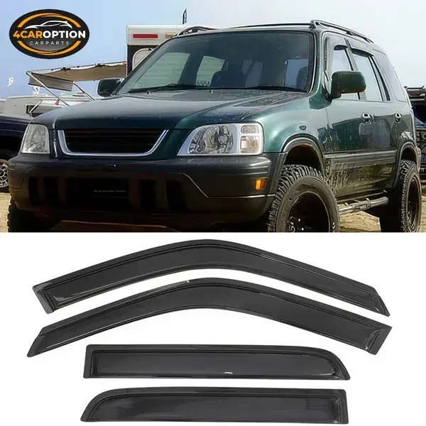 Fits 97-01 Honda CRV Window Visors Rain Sun Guard Vent 4Pc Set