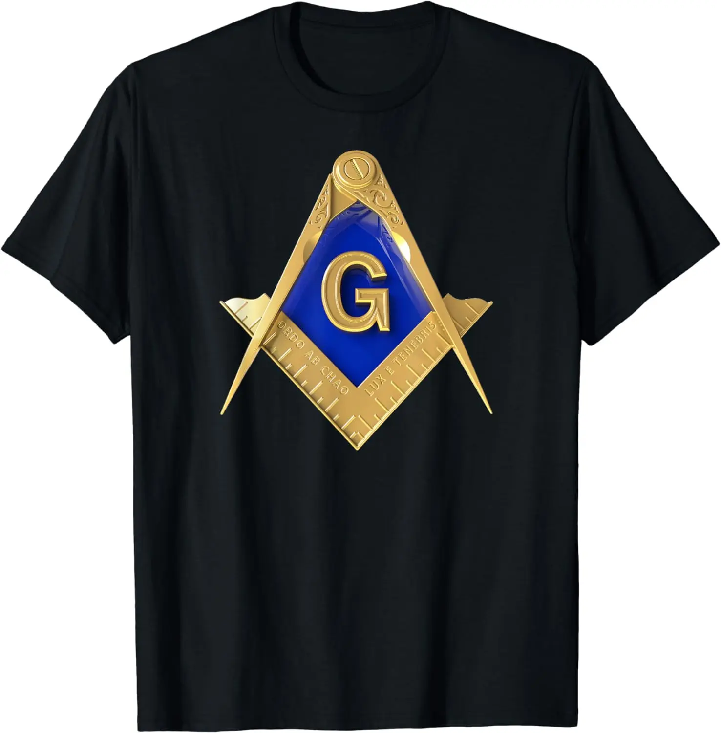 [100% Cotton] Masonic Square & Compass Freemason T-Shirt