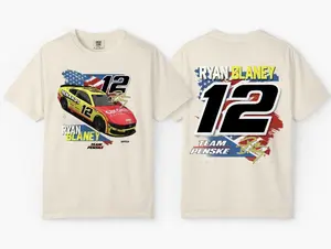 Ryan Blaney #12 NASCAR design tshirt