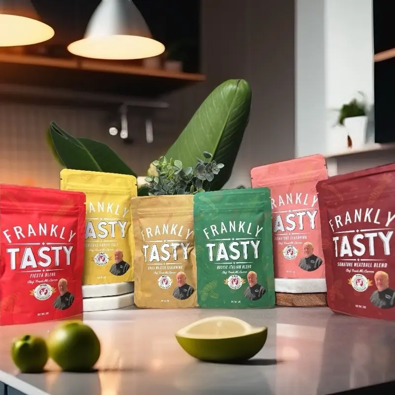 Frankly Tasty Culinary Confidence Kit - 6-Pack Chef-Crafted Spices for Bold Flavor - Rustic Italian, Signature Meatballs, Fiesta, Grill Master, Heritage Garlic Salt & Seasoning Salt