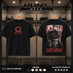 Retro Limited Vintage Kratos - God Of War Game GOTY Oversized Game Clothes Acid Lightweight Cotton TSHIRT, Gift For Game Fan, men gifts