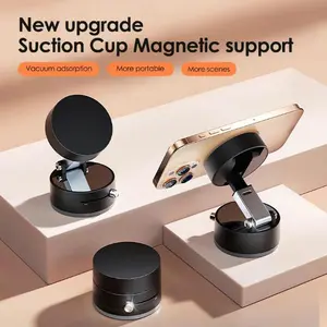 Vacuum Magnetic Phone Stand. Foldable And Retractable, Strongmagnet, Portable, Multi-Scene Useeasy To Use, Zero Bubbles, Your Screenstays Spotless