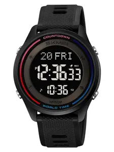 Skmei Digital Watch for Men & Women, Fashionable Waterproof Watch, Band, Hardlex Glass Dial, Abs Case, Lithium Battery, Casual Style, All Season Wear