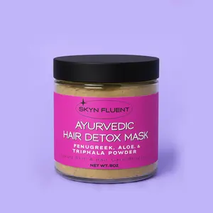 Skyn Fluent Ayurvedic Hair Detox Mask - Fennugreek, Aloe & Triphalna Powder for Deep Clean and Nourished Hair, Detoxes Hair, Restores Scalp Health