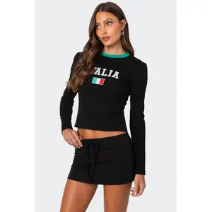 Italy Long Sleeve T Shirt
