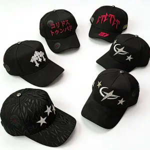 Barbas Hats x CT Premium Black Streetwear Cap Collection – Premium Urban Baseball Cap Featuring a Textured Brim, Metal Accent, and Adjustable Unisex Fit, Ideal for Men, Women, and Teens Seeking a Trendy Graphic-Style Snapback Hat