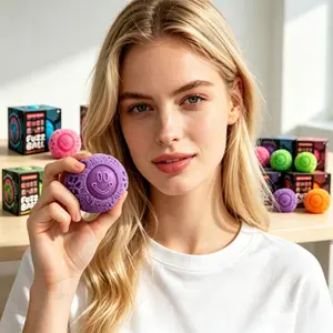 Velvet Fuzzy Squish Stress Ball Viral ,TikTok sensory stimulation toys, slowly rebounding stress-relieving compression toys,non-toxic and safe,squishies toys