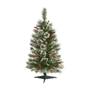 3' Frosted Christmas Tree with 50 LED Lights byNearly Natural