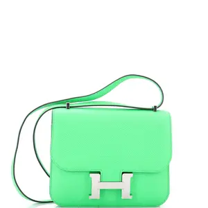 Pre-owned HERMÈS Leather Shoulder Bags Hermes Constance NM Bag Epsom 18 by Rebag