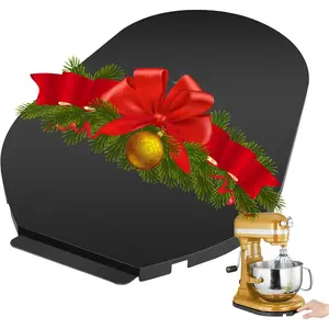 Upgrade Mixer Slider for  Mixer,Sliding Tray Kitchen Appliance Slide Tray Mixer Mover Mixer Mat with Smooth Rolling Wheels for  Series (Black, 5-8 Qt)