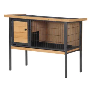 practical elevated bottom small animal raising cage detachable waste tray safe locking design multi pet applicable
