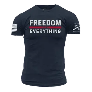 Freedom Over Everything T-Shirt - Midnight Navy