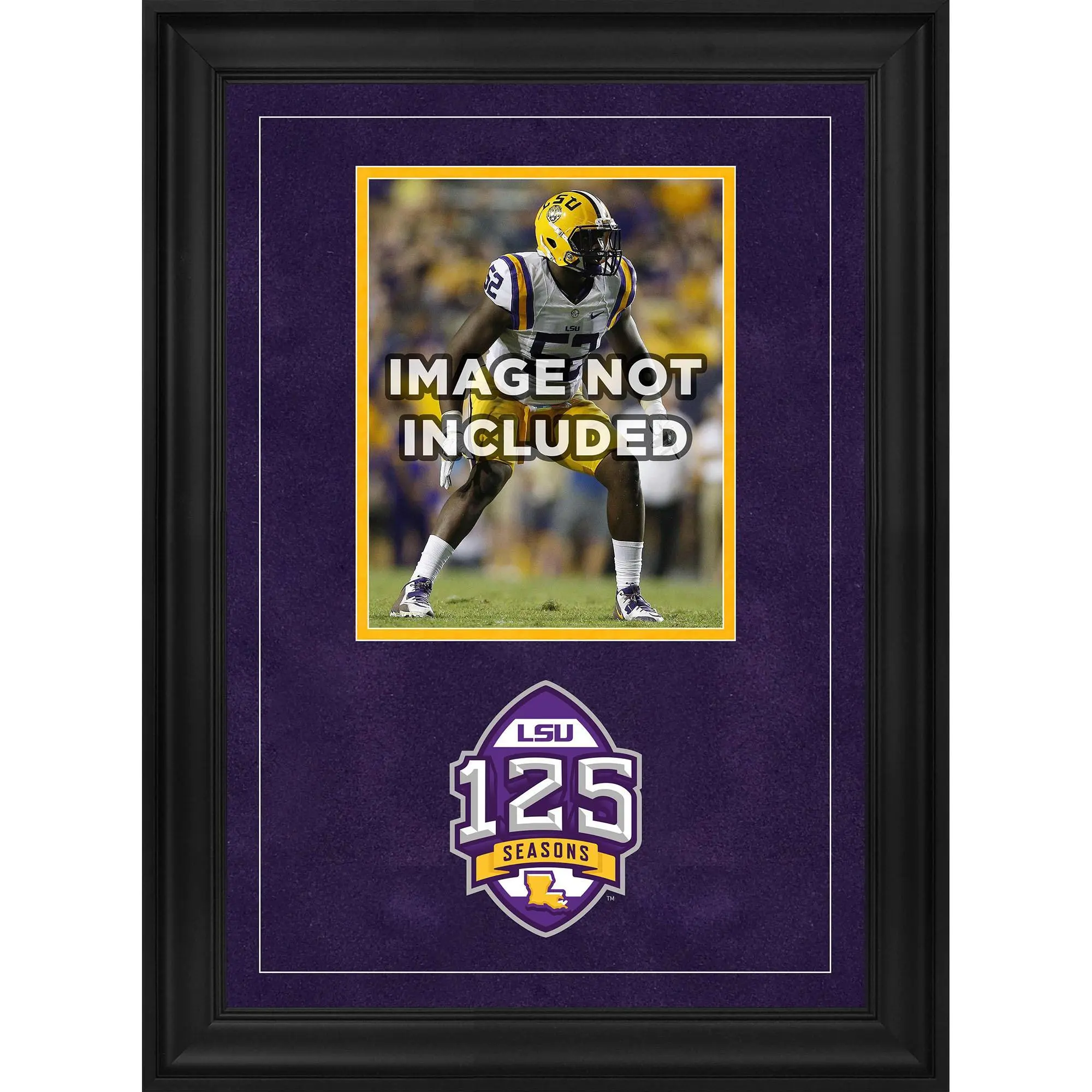 LSU Tigers 8'' x 10'' Deluxe Vertical Photograph Frame with 125 Years of Football Logo