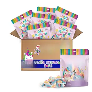 Sophiepops & Gumdrops Magical Marshmallow Twists GIANT Bags (6 pack) Unicorn Candy Rainbow Marshmallows for Easter or Any Party Non-Fat Nut and Gluten Free 12 Oz 6 Pack