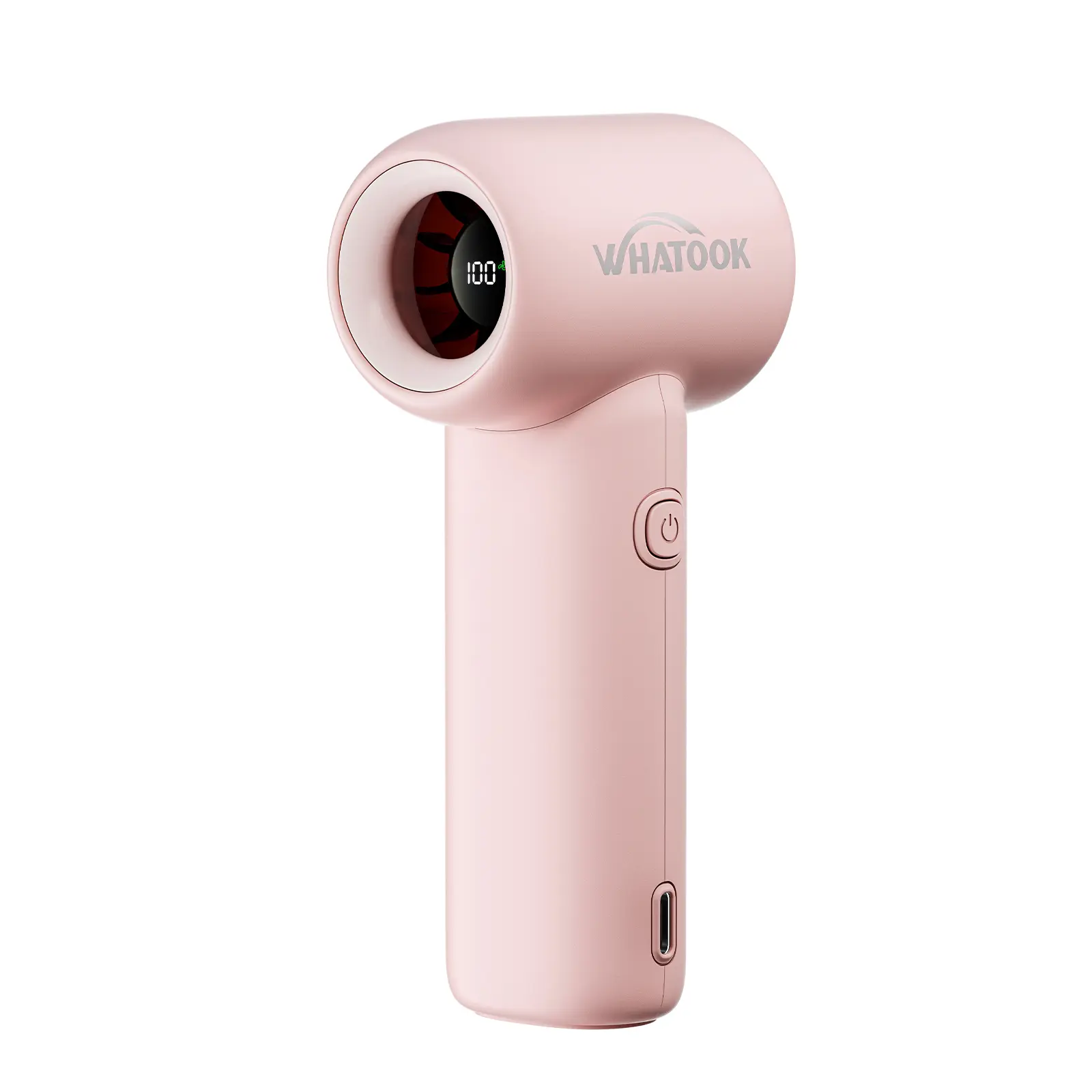 WHATOOK Mini Pocket Fan Portable Handheld 3000mAh Rechargeable Turbo Personal Fan 18500 RPM High-Speed Travel Essential for Women Beach Vacations Camping Gifts