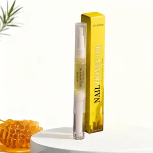 Jaysuing Honey Nail Care Oil, 3ML Box, Nourishing Nail Surface, Moisturizing Cuticle Oil, Daily Gentle Nail Care, Tea Tree Oil
