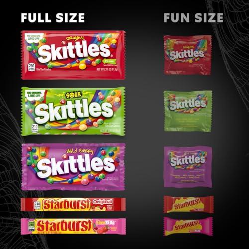 SKITTLES & STARBURST Assorted Candy Variety Pack for Holidays, Candy Assortment, Party Favors, 62.79 oz (30 Count) Bulk Box
