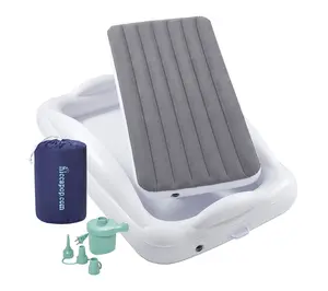 Hiccapop Inflatable Air Mattress Toddler TravelBed W Bumpers
