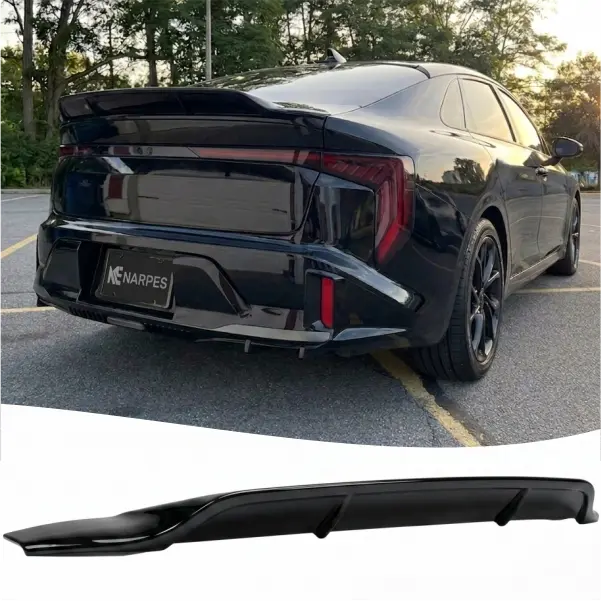NARPES Rear Trunk Spoiler Lip Wing for KIA K4 Sedan 2025 2026 Accessories | (for GT-Line, EX, LX, LXS), Nice Clean Look Mods, Aggressive Look, Sport Style Upgrade, Durable ABS Material, Gloss Black