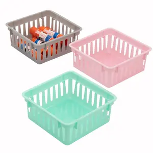 5 1/4" x 2 1/4" Pastel Classroom Small Square Storage Baskets - 6 Pc.