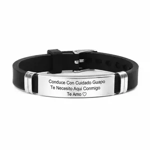 Spanish Safe Driving Bracelet, Bracelet, Valentine's Day Husband Boyfriend Gift