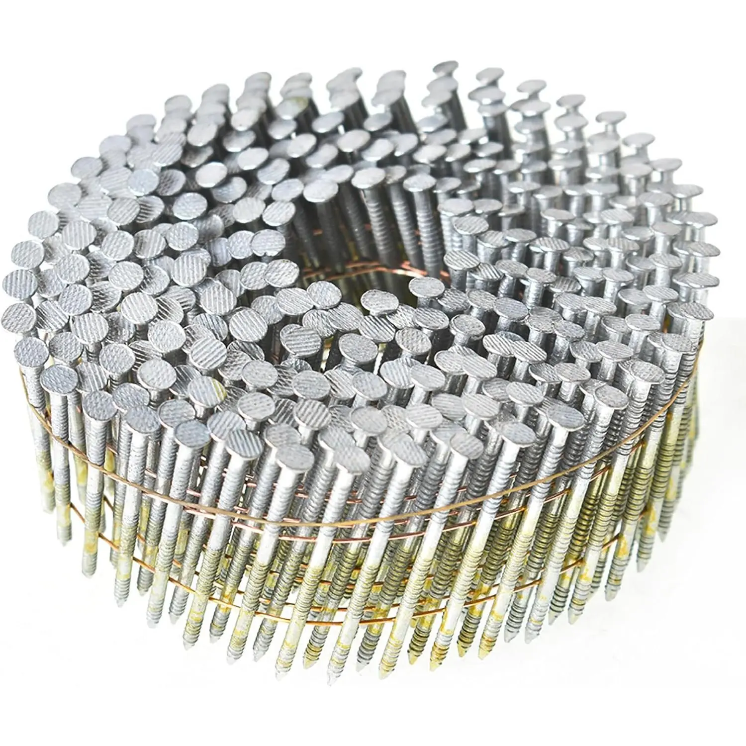 3600 Count Siding Nails /4 Inch by .092 Inch 15  Ring Shank Hot-Dipped Galvanized Collated Wire Coil