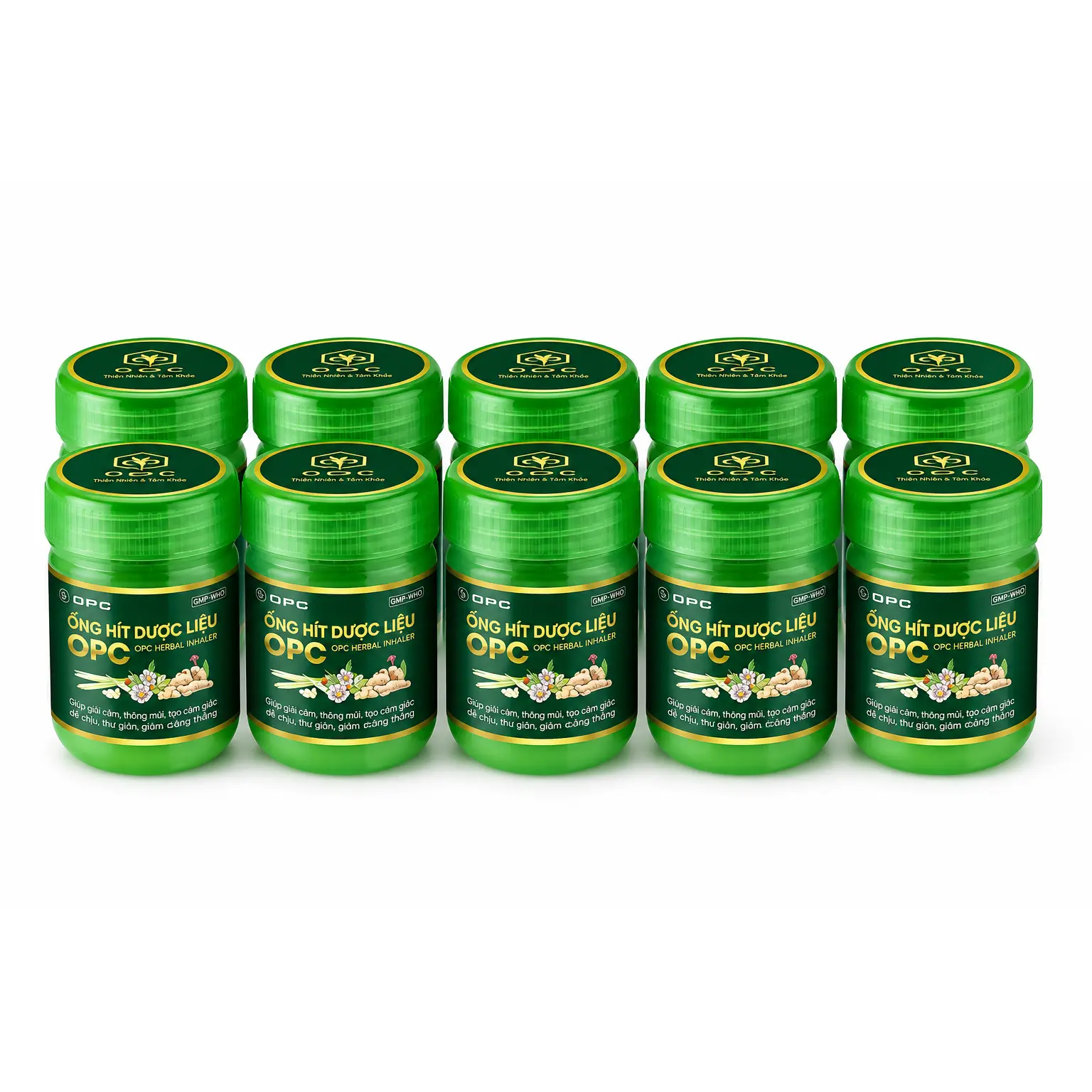 OPC Herbal Nasal Inhaler Natural Relief 10-Pack