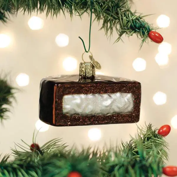 Hostess Ding Dong Chocolate Ornament, Holiday Season Sweet Treat Home Decor Fengshui Decoration