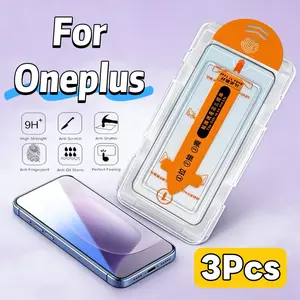 Oneplus HD Screen Protector Film, Tempered Glass, 9h Hardness, Dust-Free, Bubble-Free, 3 Pack, Phone Protection