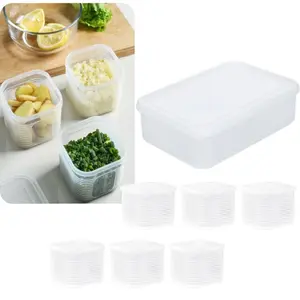 1 Set of Stackable Meal Containers - BPA Free Plastic Food Storage Box with Lid, Used for Weekly Meal Planning, Lunch Portion Control, and Refrigerator Organization