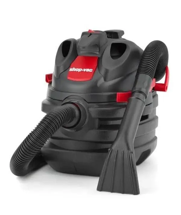 Shop-Vac 5-Gal Tank Corded Handheld Vacuum - 6.0 Peak HP Portable Heavy Duty Wet & Dry Vacuum with Lock-On Hose, for Garage Use, Handheld Vacuums