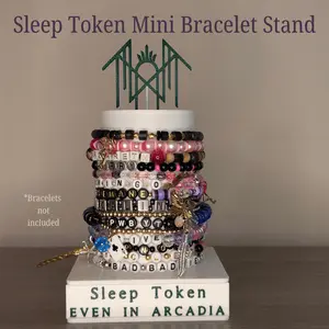 Sleep Token Even in Arcadia Mini Bracelet Stand - 3D Printed Fan Merch Holder for Displaying Bracelets