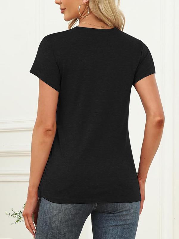 Plus Size Women's Camo Lips Print T-Shirt Crew Neck Short Sleeve Regular Length Knit Fabric Pullover Style Casual Tee Top for Everyday Wear