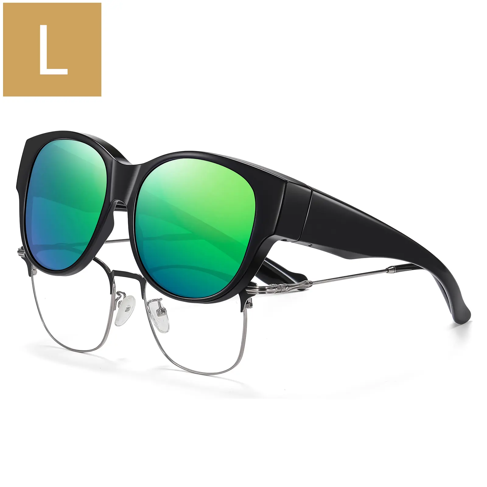 Black Frame Green Lens